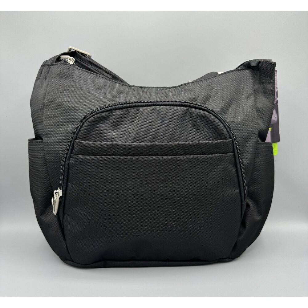TRAVELON Anti-Theft Classic Crossbody Bucket Bag, Black, NWT